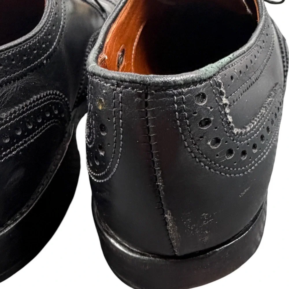 Allen Edmonds Mens Dress Shoes McAllister Wingtip Oxford Brogue Black 9.5 E